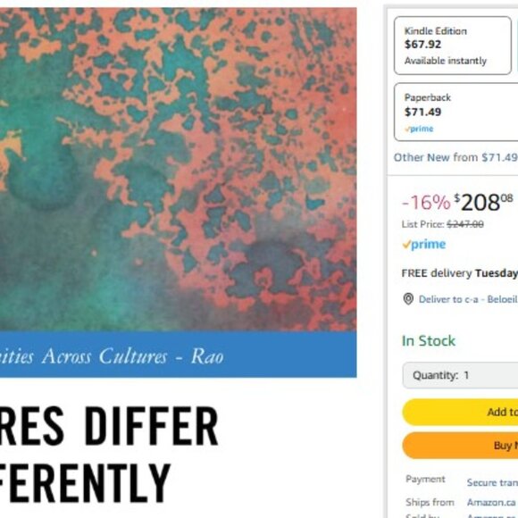 Cultures Differ Differently: Selected Essays of S.N. Balagangadhara ROUTLEDGE - Picture 2 of 2